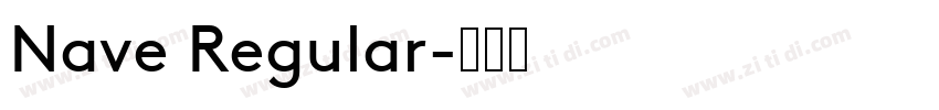 Nave Regular字体转换